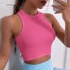 Women's Quick-Dry Elastic Running & Yoga Vest - Sweat-Wicking Cover-Up Top Without Chest Pad