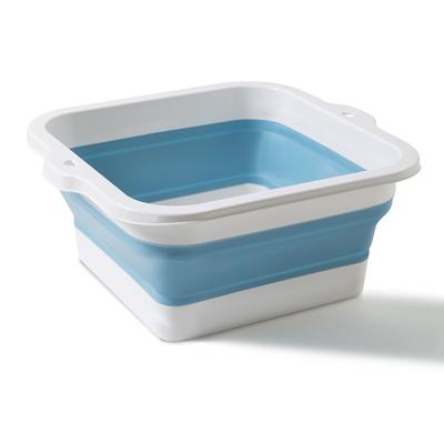 Foldable Foot Bath Basin Multipurpose Large Capacity Eco Friendly Silicone Folding Foot Soaking Bucket for Home Travel