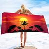 Sun Print Microfiber Beach Towel Large Quick Dry Sand Proof Absorbent Towel for Adult Travel Swimming