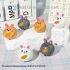Mini Cute Rabbit Friction Pull Back Toy Cars 2/10 Pcs Cartoon Animal Vehicles for Toddlers Indoor Outdoor Play Gifts