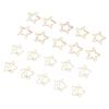 100 Pcs Paper Clips Portable Small Anti Slip Cute Star Moon Shape Electroplating Gold Metal Office F