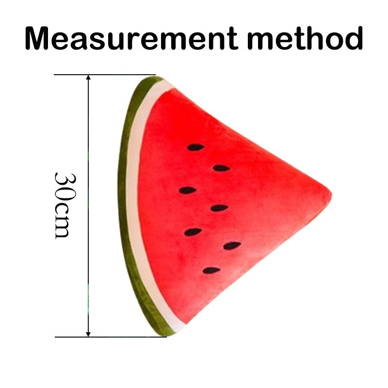 Lifelike Cute Watermelon Plush Toys Doll Stuffed Plant Cushions Kawaii Cartoon Fruits Pillow Soft Toy For Children Birthday Gift