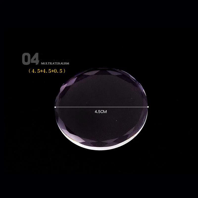 1 Stück Glas-Nagelfarbpalette für Gel-Lack Palette Misch-Zeichenplatte Pad Maniküre-Nagelkunst-Display Regal