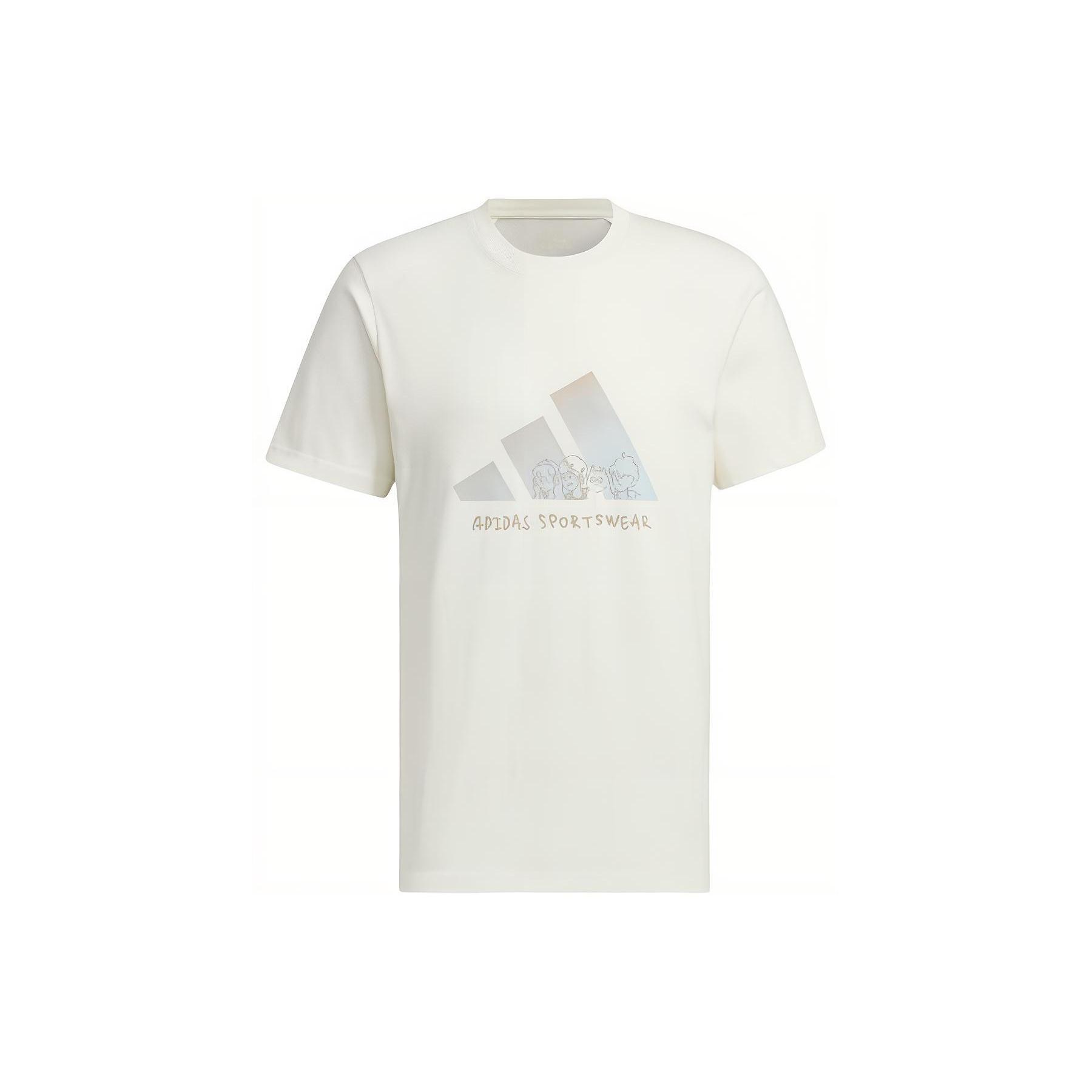 adidas Graphic T-Shirt Asia Sizing White Men s JP4584 S