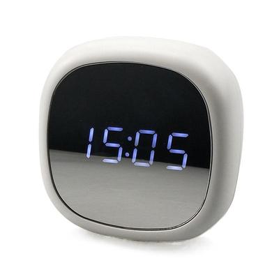 Basit LED Akıllı Ses Kontrolü Elektronik Saat Başucu Saati Erteleme Masa Saati Ayna Ekran Sıcaklık Takvim Ekranlı Çalar Saat