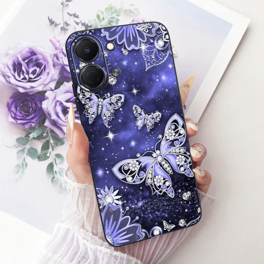 For Tecno Spark Go 3 5G Case Cute Cat Painted Capa for Tecno Spark GO3 KN3 Pop 20 Soft Silicone Bumber Shell for Sparkgo 3 Funda