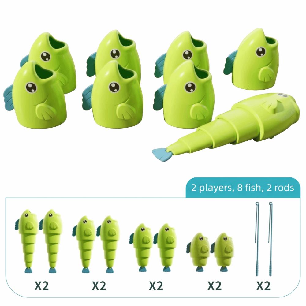 Stretchable Fish Fishing Game Toy Cartoon Fish Catching Game Kid Fishing Master