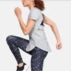 Under Armour Breathelux Stretch Running Training Fitness Top Women Tops Aura-Gray 1355864-014