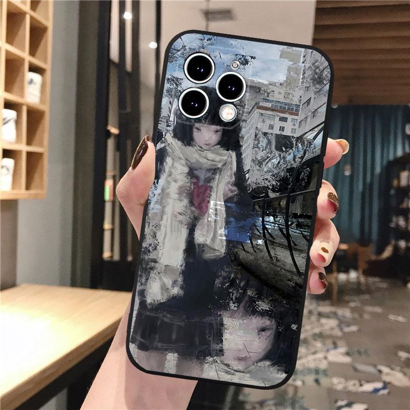

Oil Painting Anime Girl Art Cartoon Cute Phone Case For iphone 17 Pro Max 17 Pro Air 16 15 14 13 Pro Max 15 16 Pro 15Plus iPhone 17Pro