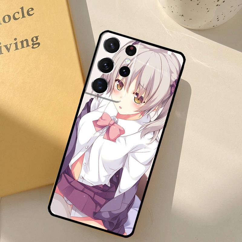 Anime Girl Cartoon Japan Cute Phone Case For Samsung Galaxy S24 Ultra S20 S21 S22 S23 S25 S9 S10 Plus S25 FE Cover Shell