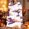 Women's Casual Long Sleeve Halloween Print Pullover Hoodie Sweatshirt