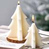 3D Geometric Christmas Tree Candle Mold DIY Simple Christmas Scented Candles Silicone Molds Soap Plaster Resin Craft Gift Making