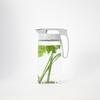 Wilmax Pitcher with Lid and Gasket Can Be Placed Vertically or Horizontally EMBALANCE Seamless Pitcher S T22432 Made In Japan Handle, Integrated, /