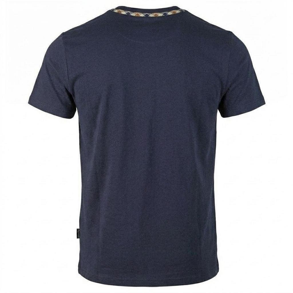 Aquascutum Mens Logo Cotton Blend Short-Sleeved T-Shirt