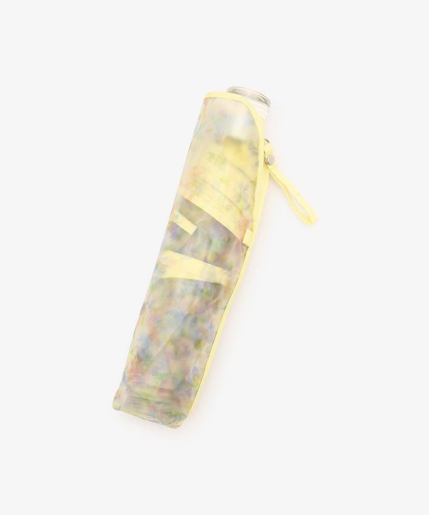 Tea AfternoonTea LIVING Folding Umbrella JM94 Small Flower Clear Folding Umbrella Rain Umbrella Yellow [Afternoon Living]