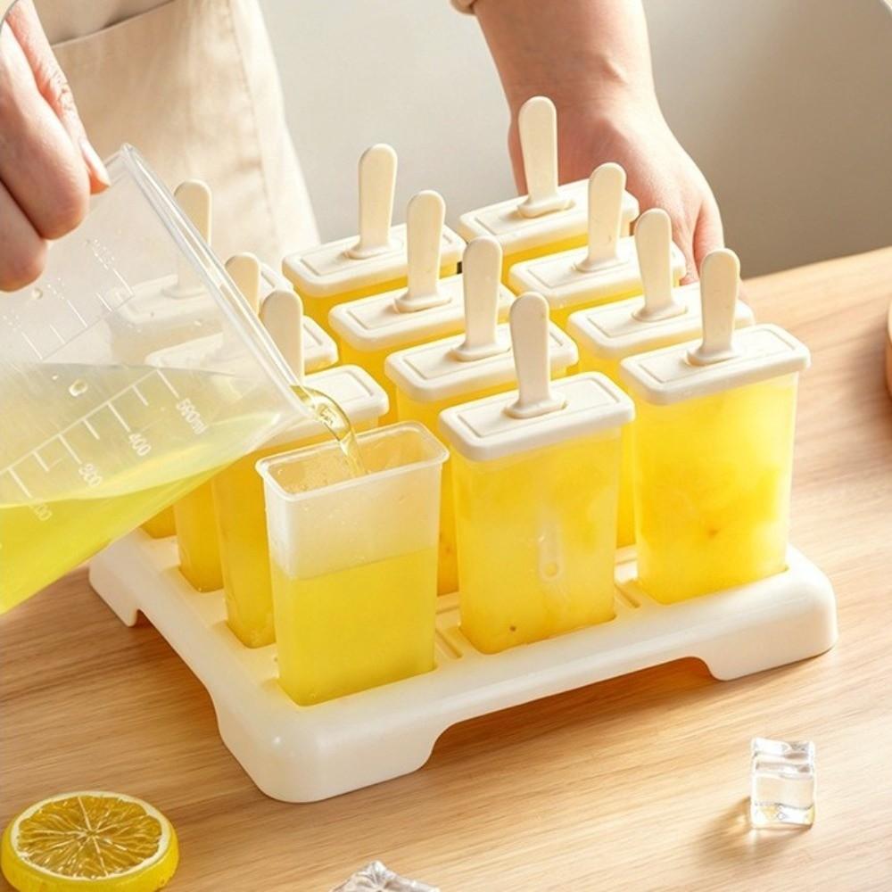Reusable Ice Cream Popsicle Mold DIY Popsicle Mold Cube Tray New Homemade Ice Box  Kitchen Use