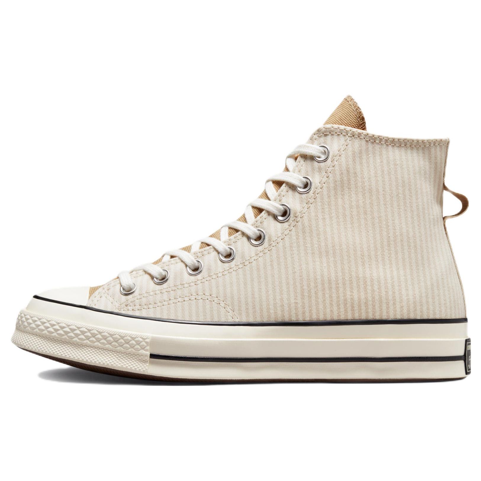 Converse Unisex Chuck 70 High Crafted Stripe Desert Sand Egret A00473C EU 44.5