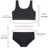 Girls Training Bras Panties Kids Cotton Underwear Sets Teens Students Bra Vest and Panties Wireless Girls Sports Bra 8-16Y