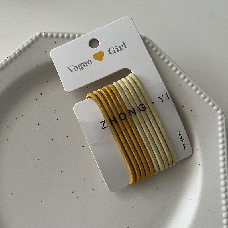 High Elastic Japanese Hair Ties for Women - Adult Style Seamless Ponytail Holders