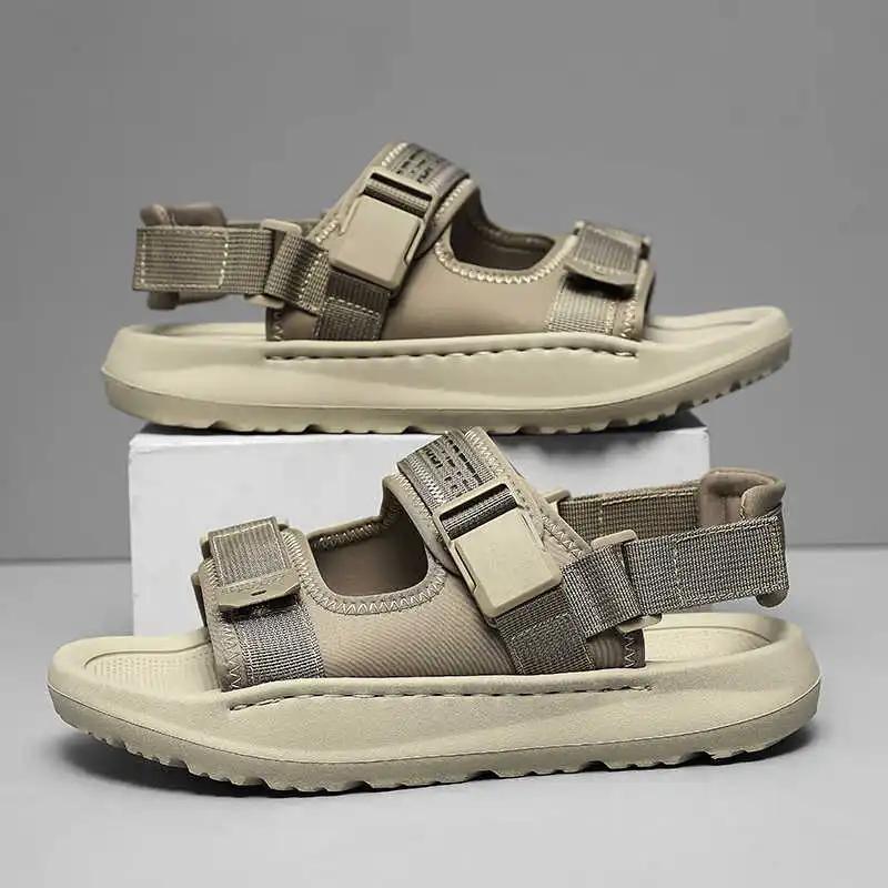 Fashion Lightweight Round Nose Men Trends Shower Slippers Shoes Cute Sandals Sneakers Sports Saoatenis Outings Comfortable Sheos
