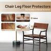 8/24 Pcs Chair Leg Floor Protectors for Hardwood Floors, Silicone Chair Caps Covers Furniture Pads Sliders Wrapped Felt Bottom