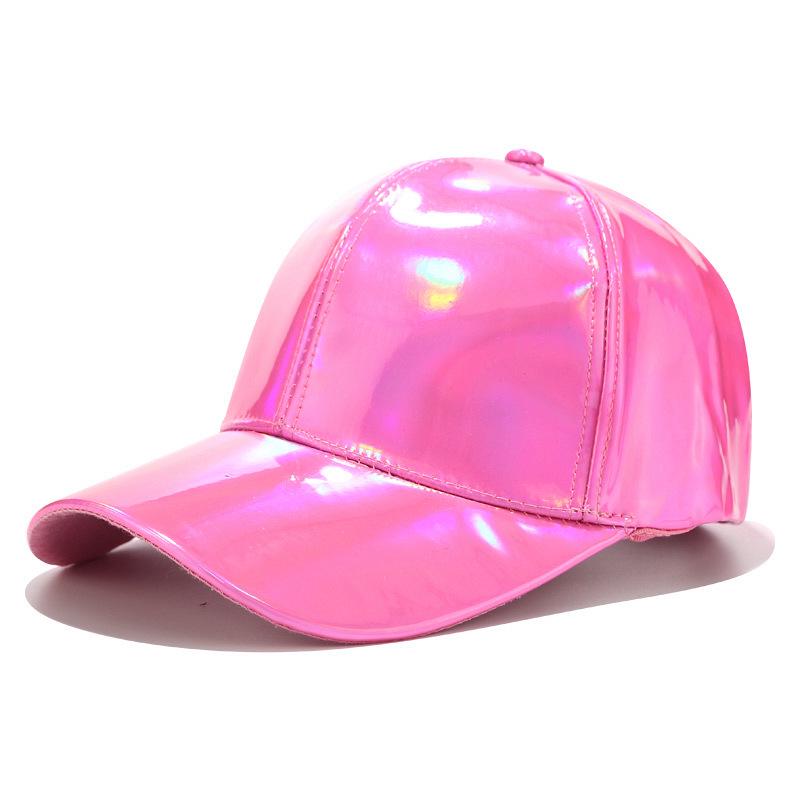 Unisex Helle Laser-PU-Entenschnabel-Baseballkappe - Trendiger Europäischer & Amerikanischer Street Style