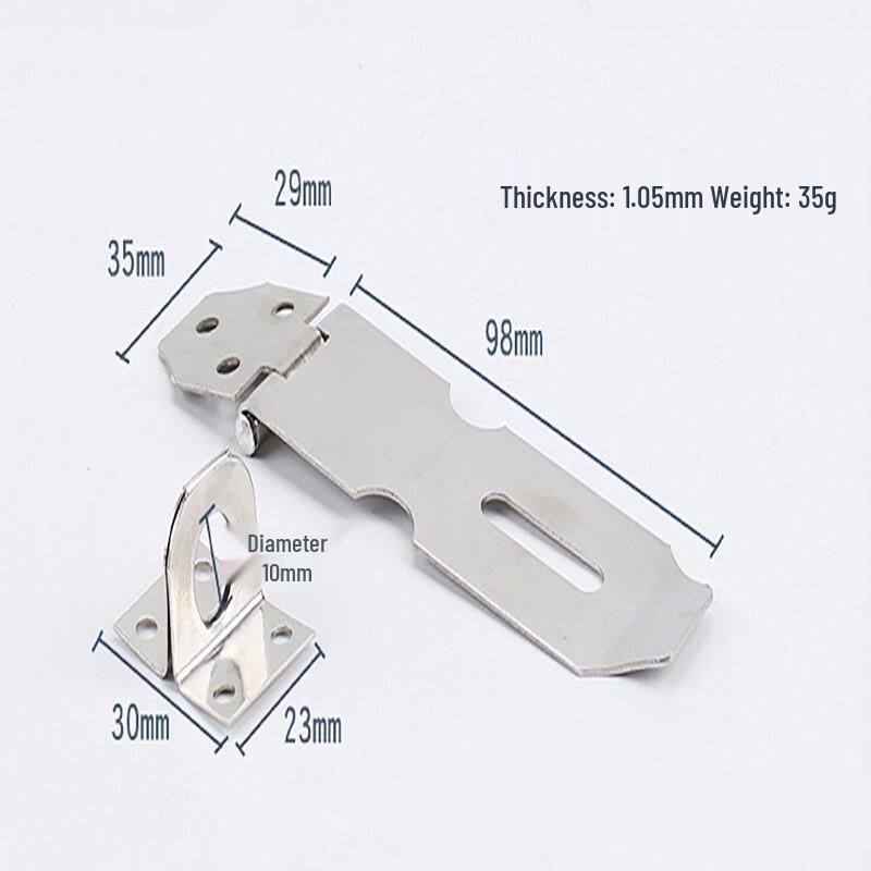JNL 100mm 201 Stainless Steel Padlock Hasp