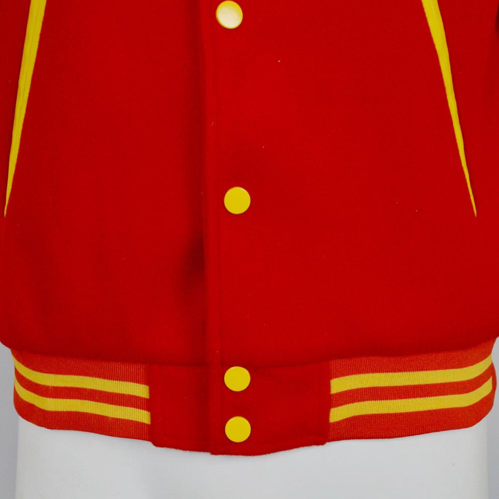 Men's Cosplay Jacket For Michael Jackson Cosplay Red Yellow Colorblock Varsity Bomber Cosplay Costume Stage Daily Outfits