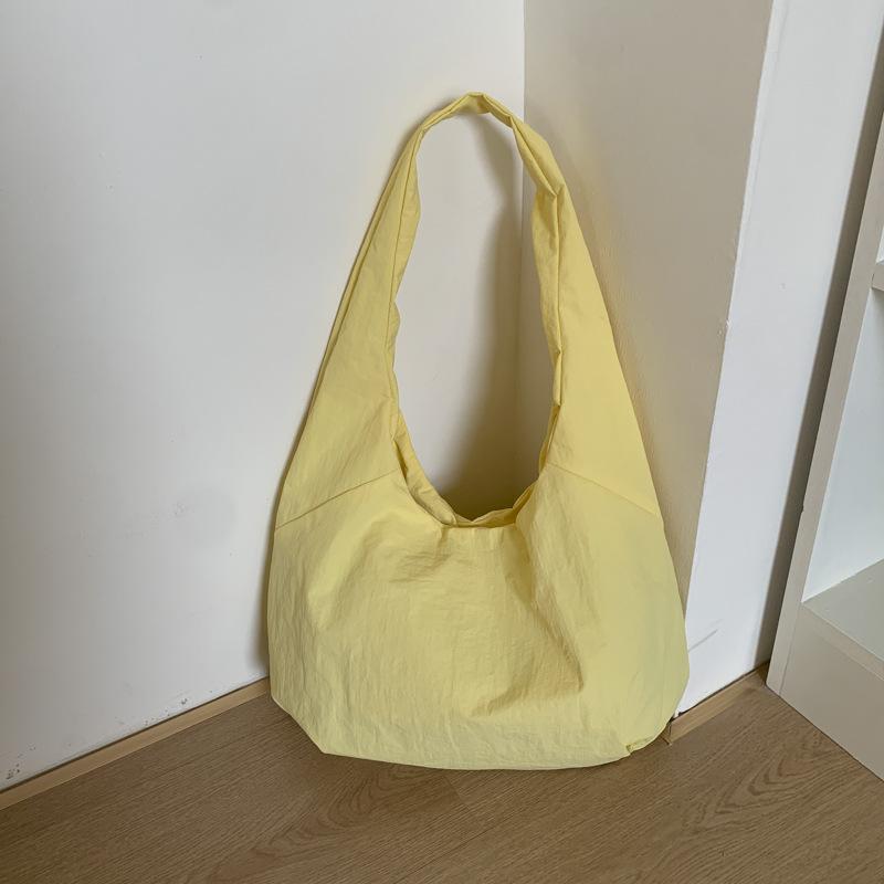 Canvas bag women's large-capacity new summer versatile simple shoulder underarm bag college student tote bag