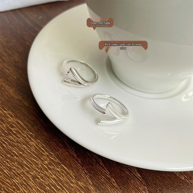 Lan Zhi 925 Sterling Silver Women's Open Ring - Elegant, Non-Fading INS Jewelry with Unique Design