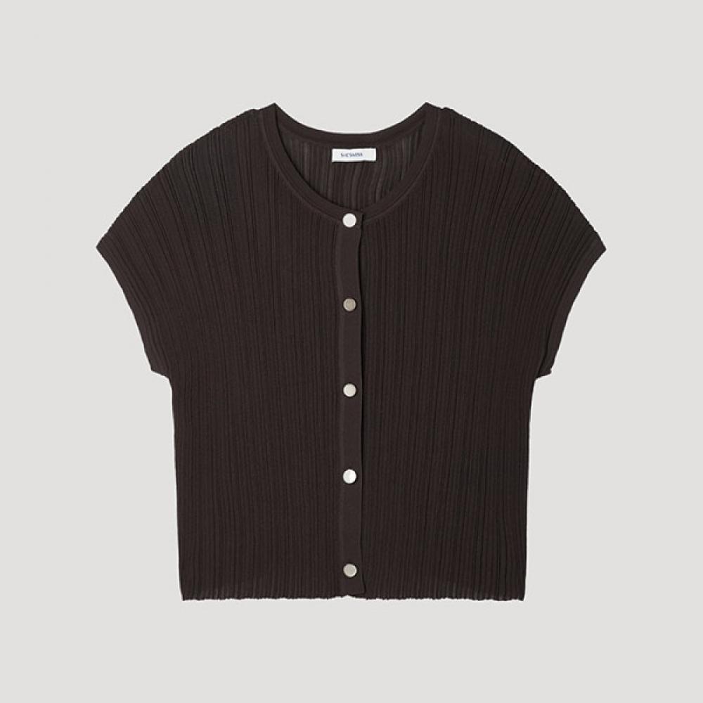 

[She S miSS] Вязаный жакет с ребристым рукавом SSkpop22120 Dw dark brown/55