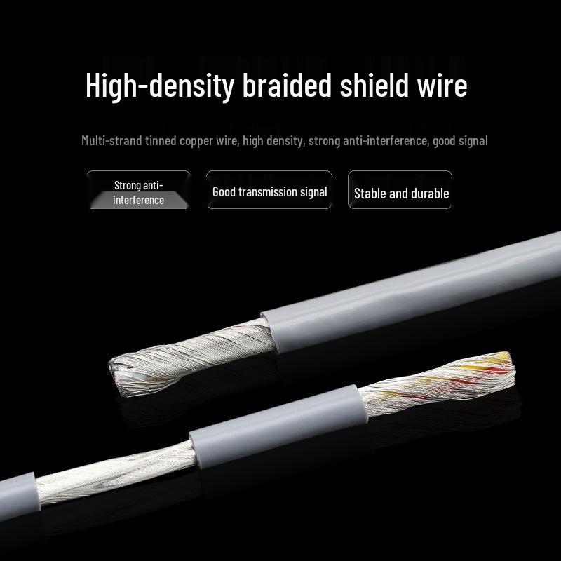 2547 Multi-core Shielded Audio/Data Cable, 2-8 Cores, Braided, 16-30AWG
