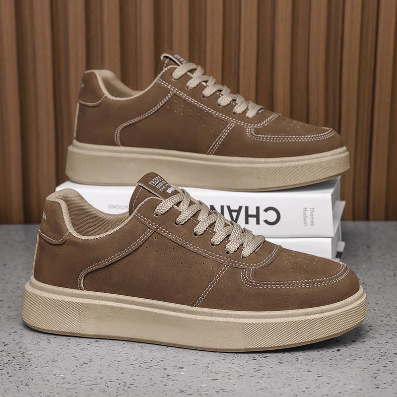 

Summer Men s Thick-Sole Breathable Sports Casual Sneakers - White Trainers with Height-Enhancing Design for Students. 39