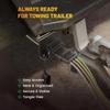 Universal 4 Pin Flat Trailer Connector Mounting Bracket Heavy Duty Iron Construction Harness Mount for Various Trucks