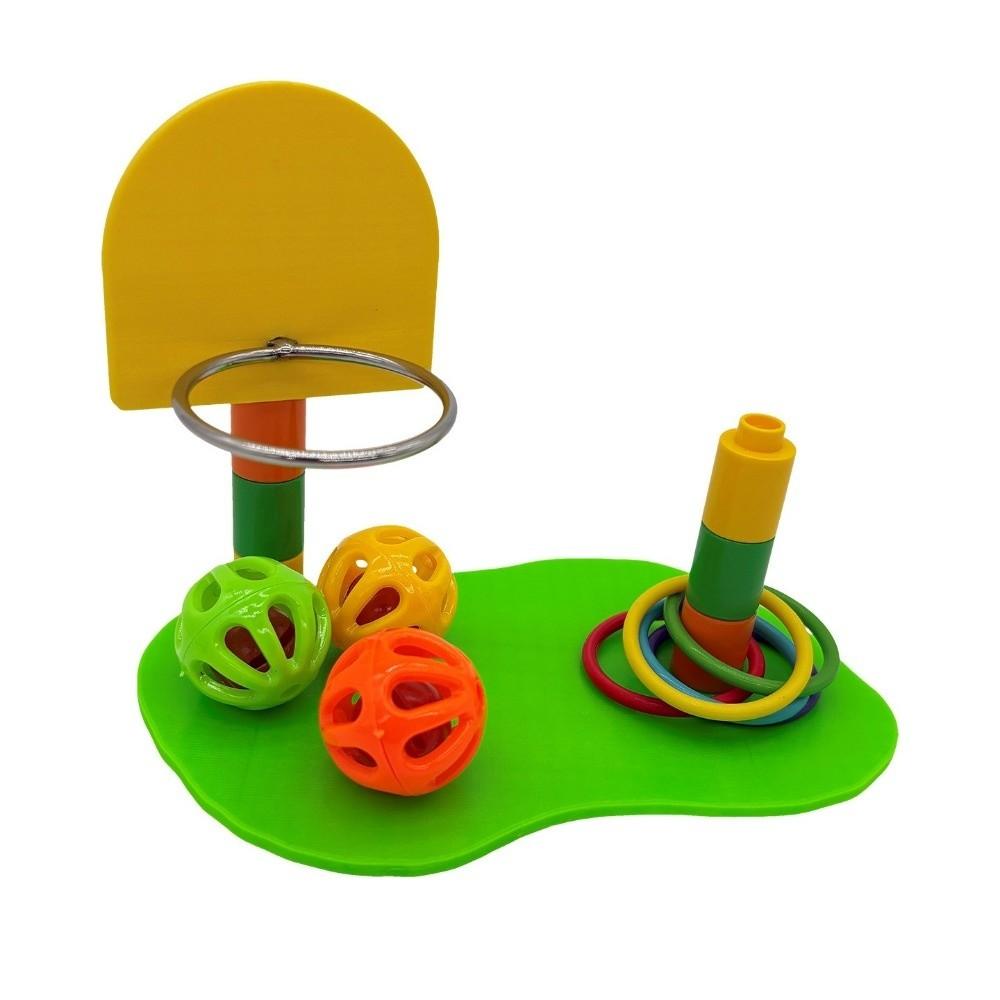 Multi-Piece Set Bird Puzzle Toy Colorful Ring Parrot Toy Bird Training Toy For Conure