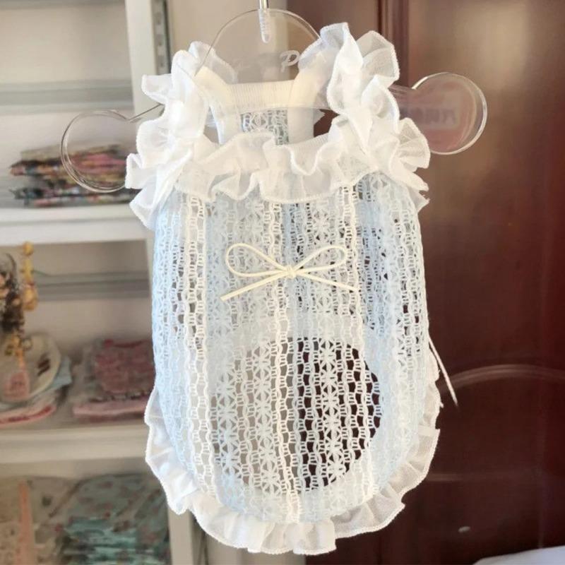 Dog Vest Mesh Dog Clothes for Small Dog Sleeveless Summer Cat Clothes Cooling Puppy Summer Clothes for Cat Pet Chihuahua Teddy