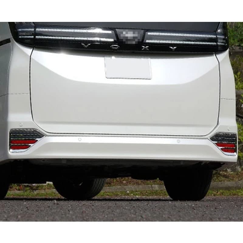 MEKOMEKO Rear Bumper Reflector Garnish for Toyota New with Rear Fog Lamp ABS Compatible with 2022 2-Piece Voxy/Noah (90 Series) Trim, Material,