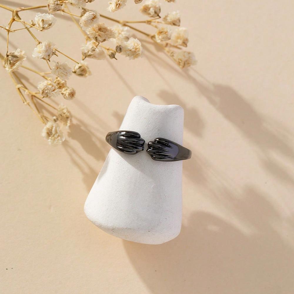 Cat Claw Open Ring, Cute Cat Step Mark Ring for Girls' Hearts, High End Design Romantic Ring, Versatile Daily Accessories