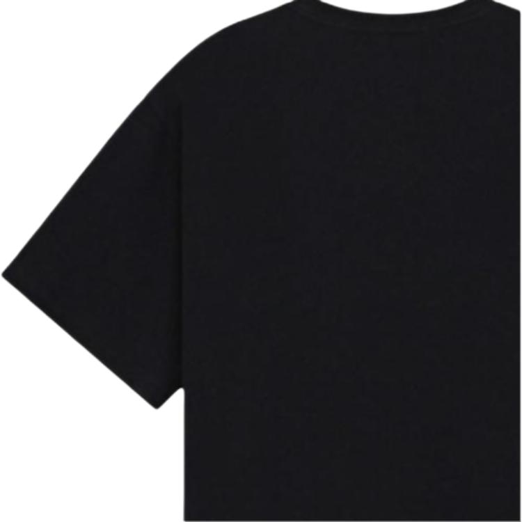 We11done Ss26 Letter Logo Loose Short Sleeve T-Shirt Unisex T-Shirts WD-TT2-26-955-U-BK