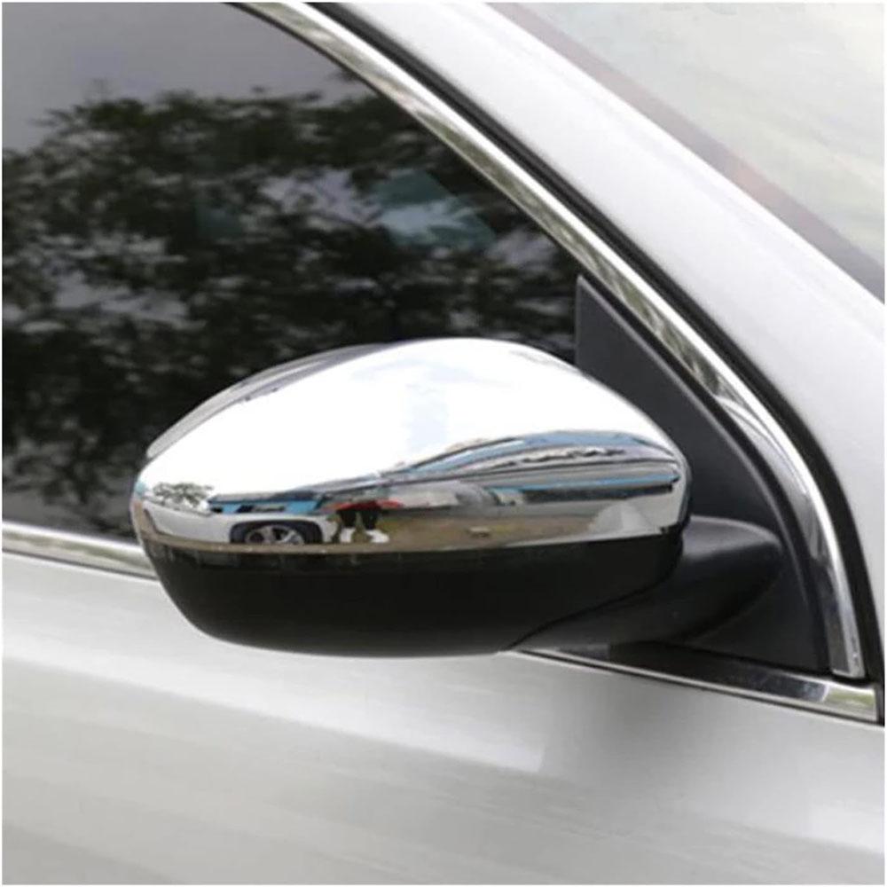 

For 2012-2019 Peugeot 208 RH Right Driver Door Wing Mirror Cover Cap Case Chrome