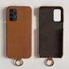 For Samsung Galaxy A13 4G Case with Lanyard Genuine Cow Leather PC Phone Back Cover