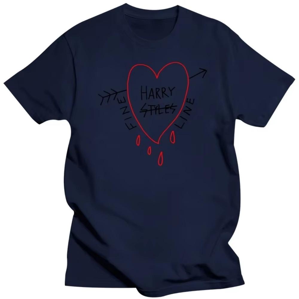 T-shirt Album FINE LINE Été Harajuku Vintage Femmes Hommes Hip Hop Chemises Graphiques Unisexe Mode Streetwear Hauts Tee Happy Styles