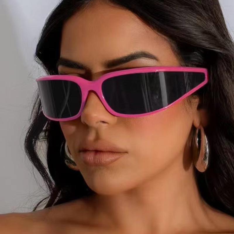 Y2K Windproof Sport Sunglasses: Influencer Style for Cycling with Narrow Frame