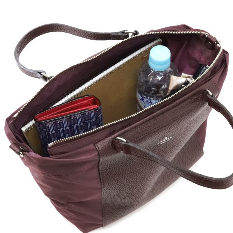 Lanvin Collection Shoulder Bag Avec Bordeaux 2-Way 61-6802 Women's