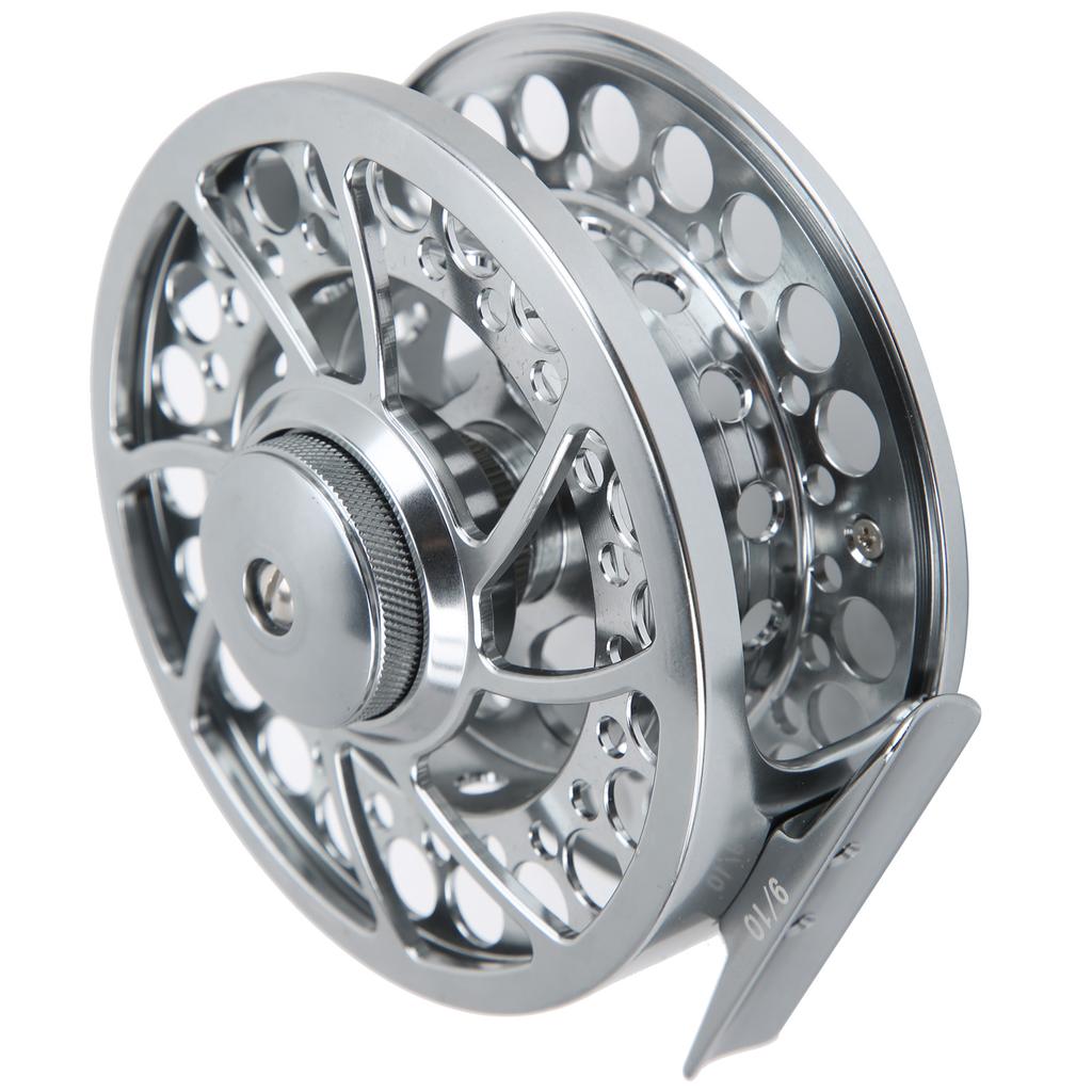 9/10 Fishing Fly Reel 3 Ball Bearing 1:1 Gear Ratio CNC Aluminum Alloy Fishing Reel