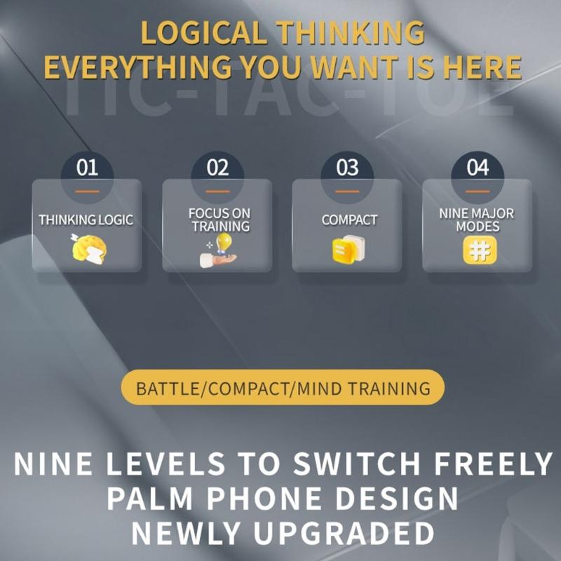 Portables Thinking Training Game with 5 Difficulty Levels And LED Display for Family Fun And Learning