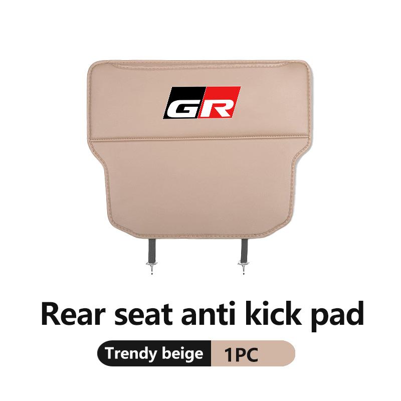 

Leather Anti-Kick Pad Car Waterproof Seat Back Protector Cover Storage Bag For Toyota GR Sport Crown RAV4 Yaris Land Cruiser