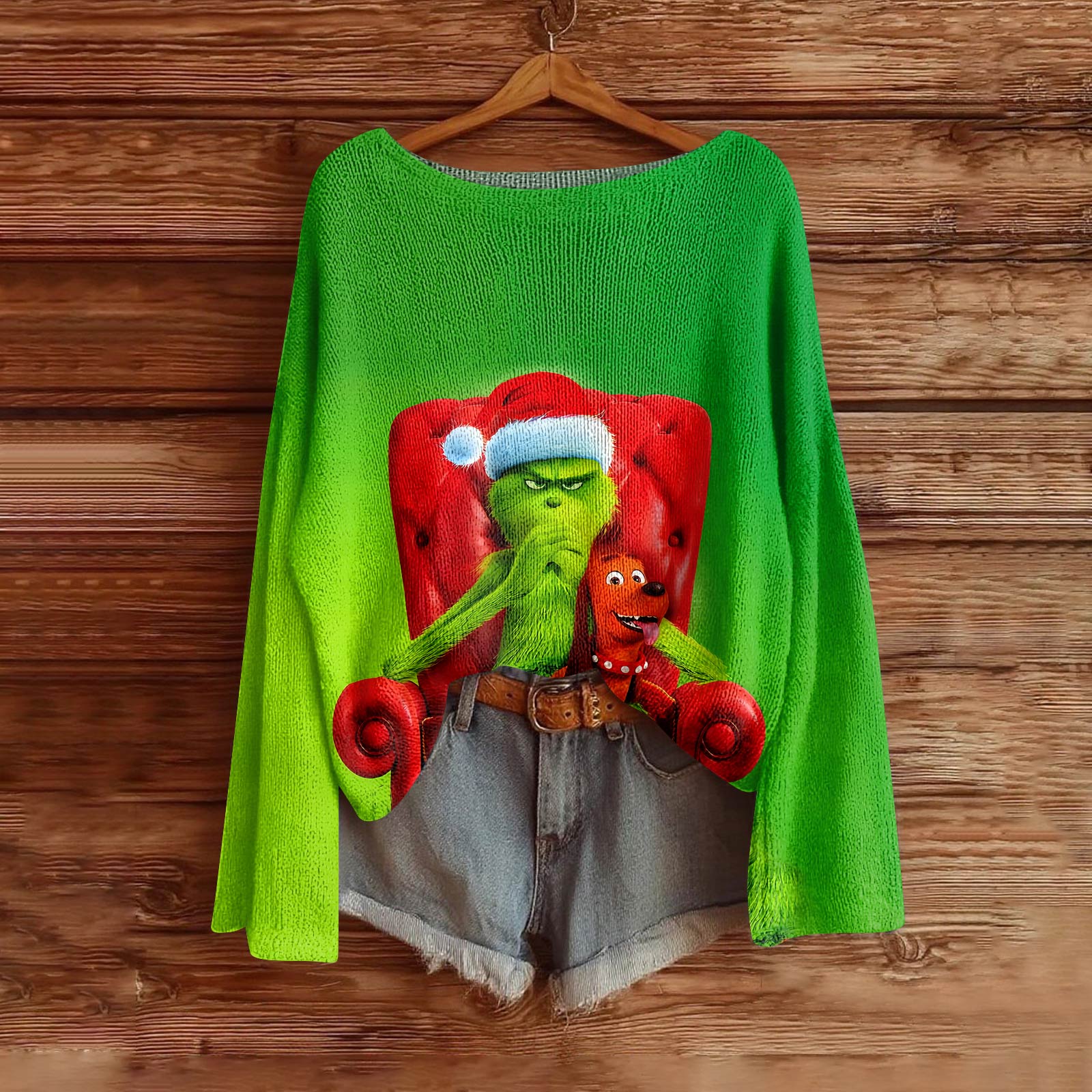 

Женская мода с длинным рукавом, рождественский принт «Снеговик-снежинка», куртка, кардиган XXL