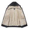 Men's Plush Lamb Fleece Hooded Sweatshirt - Thick, Loose, Warm Cardigan for Autumn and Winter Sports Leisure