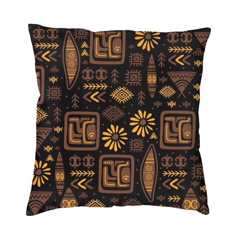 African Safari Mud Cloth Cushion Covers Sofa Living Room Tribal Ethnic Bohemian Motif Square Throw Pillow Cover 40x40cm